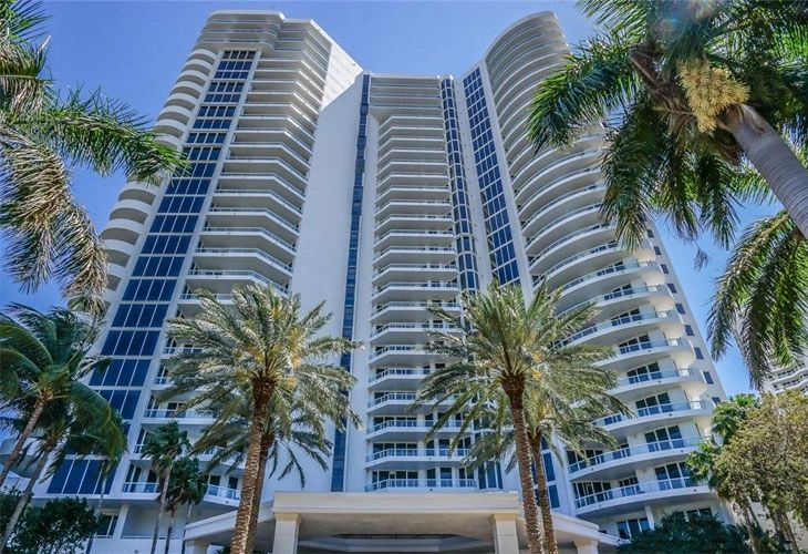 Modern apartment building exterior
